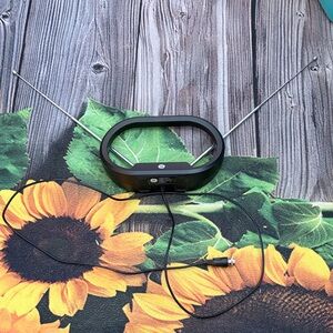 Sleek Black Indoor TV Antenna